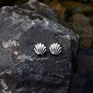 Vintage Shell Stud Earrings