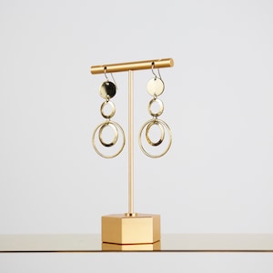 Vintage Circle Drop Earrings