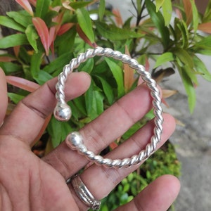 SC Bangle, bracelet fine silver 99%