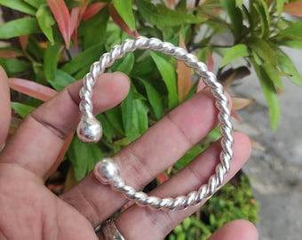 SC Bangle, bracelet fine silver 99%