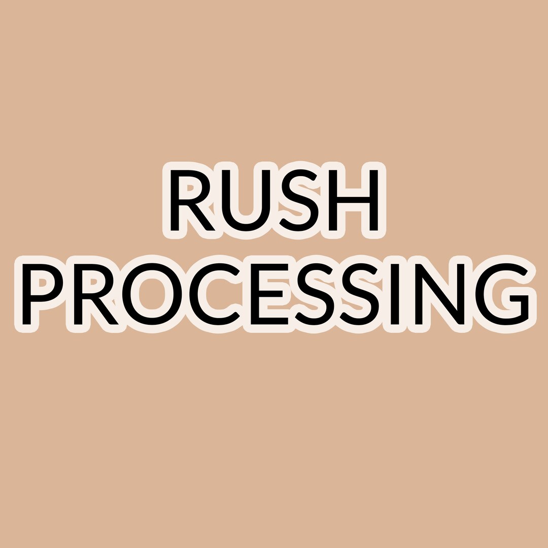 RUSH PROCESSING - Etsy