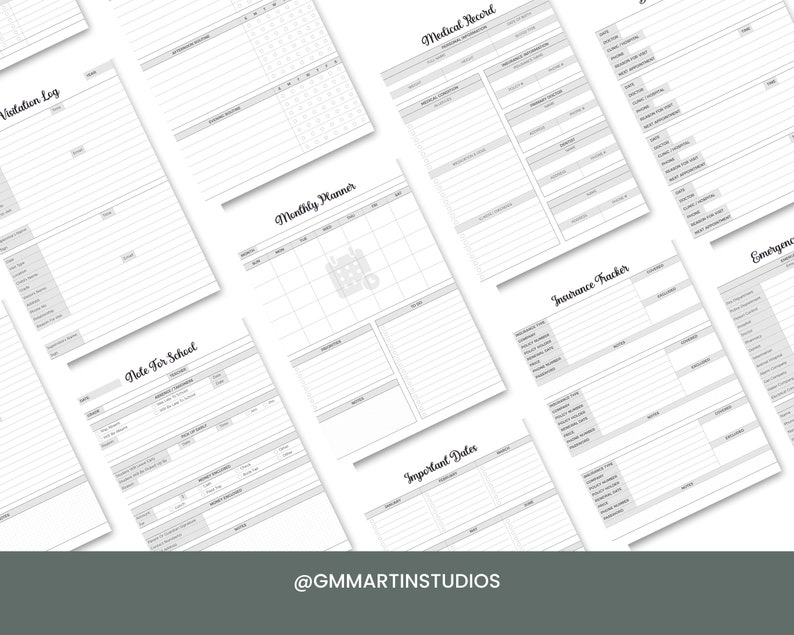 Co Parent Binder / Printable Version Coparenting Book for Etsy