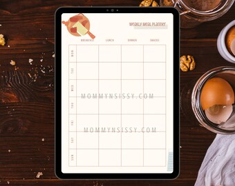 Digital veckomålsplanerare för GoodNotes