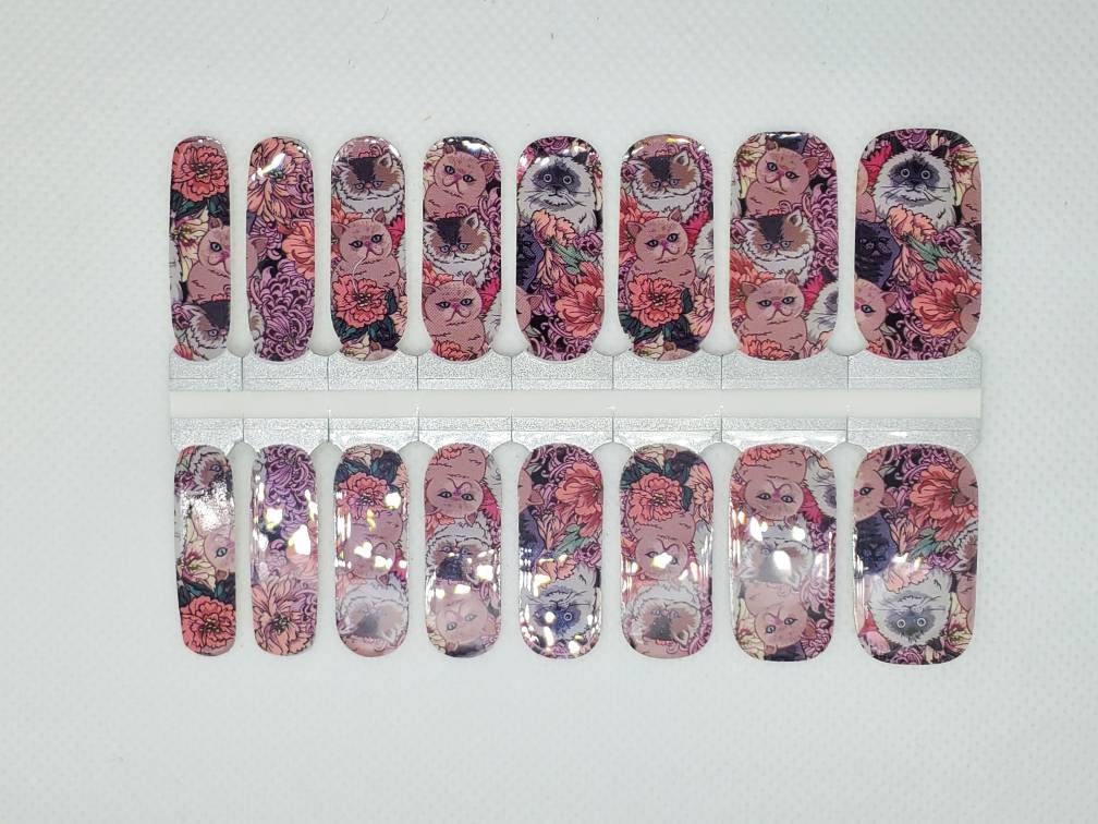 Nail Polish Strips Crazy Cat Lady | Etsy