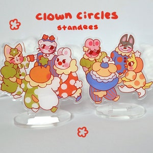 Clown Circle acrylic standees