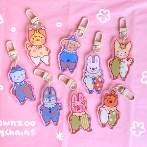 Clownzoo acrylic keychains