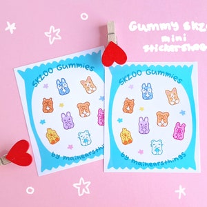 Gummy Skzoo mini sticker sheet