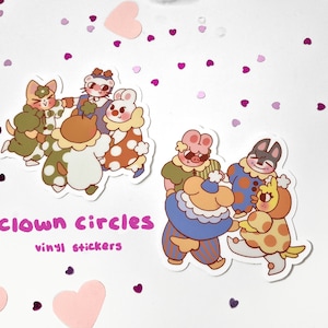 Adesivos de vinil Clown Circles