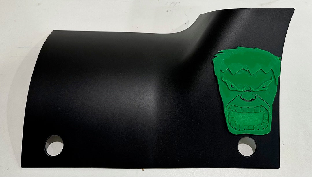 Angry Guy 3d Blk W Green for Jeep Wrangler JL JLU & Jeep Gladiator JT 2 ...