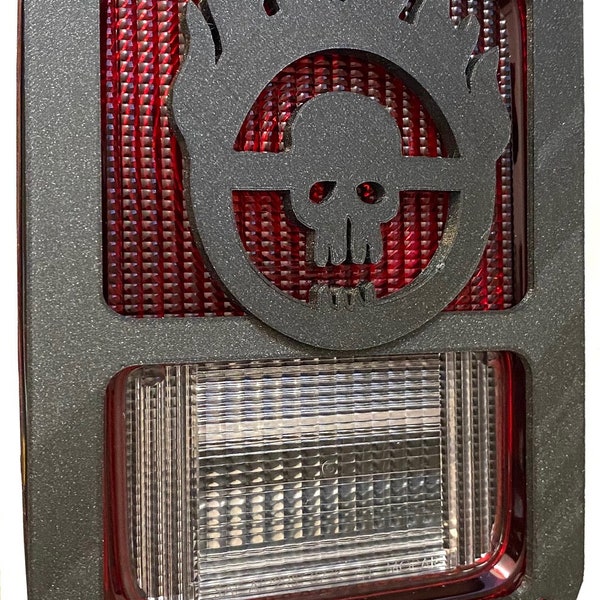 Skull Tail Light Covers Etsy