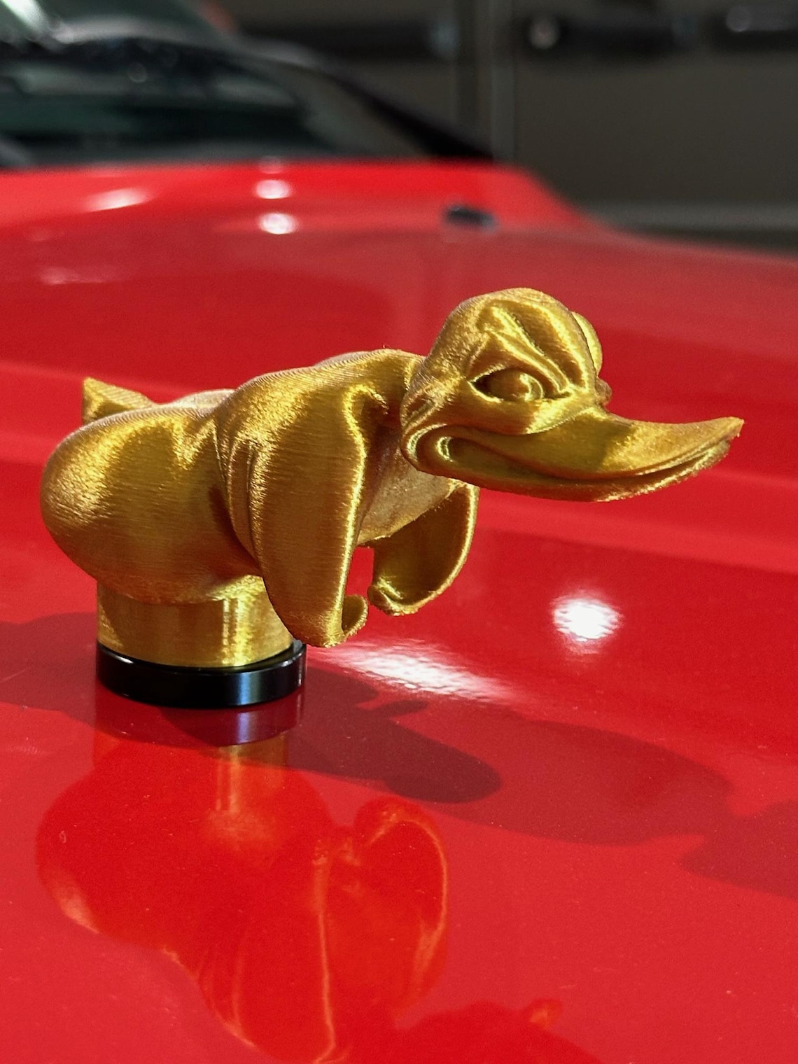 Flying Duck With Cigar Convoy in 3D Gold for Almost ANY CAR - Hood ...