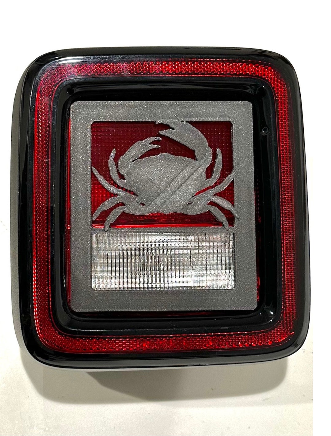 Full Crab in 3d Black for Jeep Wrangler JK/JKU/JL Rear Tail Light ...