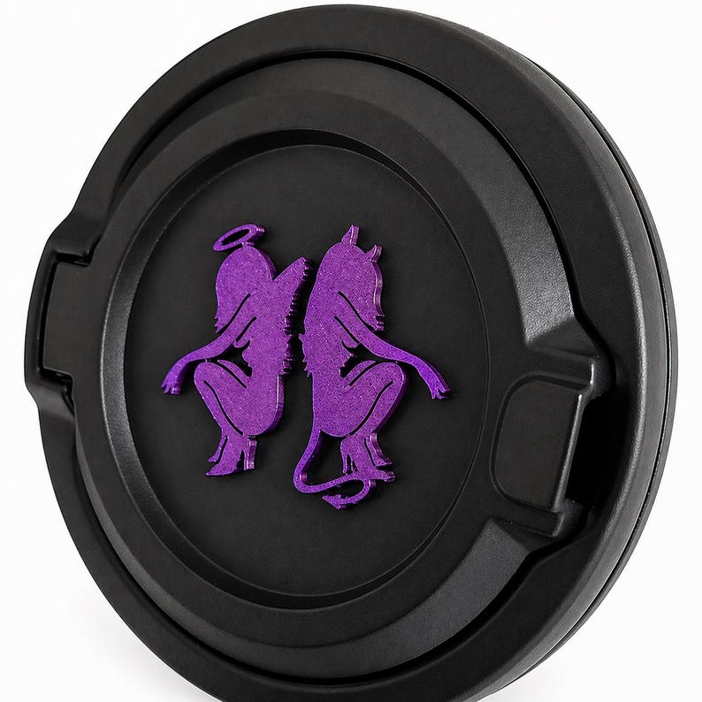 Angel Girl and Devil Girl in 3d - Black With V Colors to Choose From ...