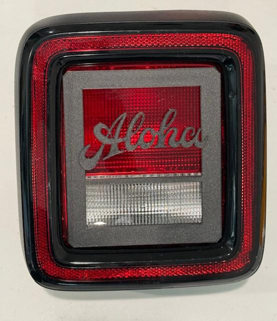 3Dのアロハワード - ブラック ジープ ラングラー JK/JKU/JL リアテール