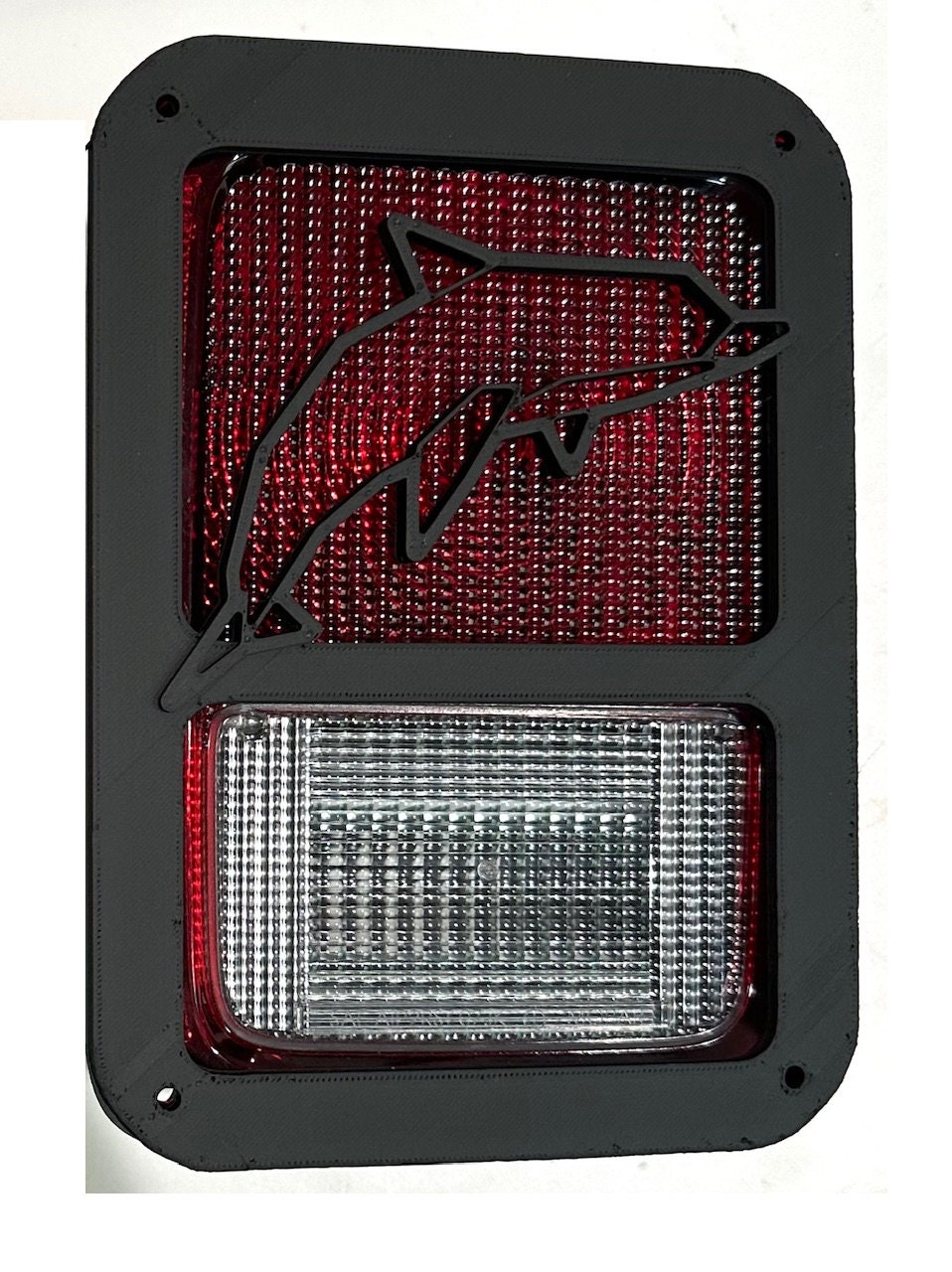 日本航空 JAL LEDテールフィンサイン 航空装飾 ウォールライト 垂直尾翼 Cyber Dolphin in 3D - Black for Jeep Wrangler JK/JKU Rear Tail