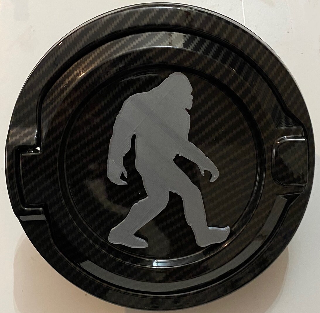 Bigfoot Silhouette in 3D CARBON Fiber W Various Colors for - Etsy