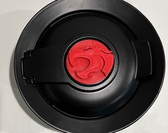 Panther Head in 3D - Black w RED For 2008 -2021 Dodge Challenger charger Gas Cap - Love Wag Pet Dogs Cat Cats