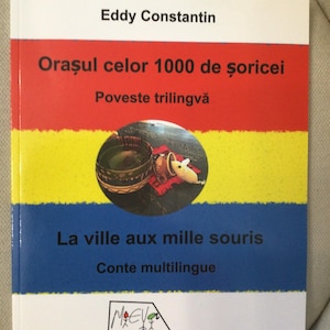 Mehrsprachige Geschichte auf Rumänisch, Französisch und Englisch – handgemachtes Geschenk inklusive