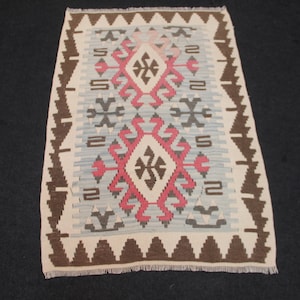 Kleiner Teppich, Handgewebter Kelim Teppich, Anatolischer Kelim Teppich, Anatolischer Kelim Teppich, Vintage Teppich, Anatolischer Kelim Teppich