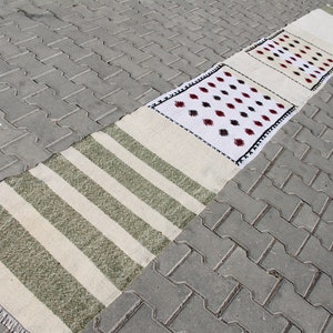 Boho Style Vintage Runner, 1.8 x 13.5 ft Rug, Turkish Kilim Runner, Wool Rug, Handmade Runner Rug, Bohemian Hallway Runner, Tribal Kilim Rug