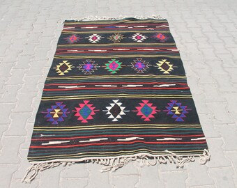Kelim Teppich, Kelim Teppich, Handgemachter Wollteppich, Kelimteppich, Kelimteppich, Kelimteppich, Kelimteppich, Anatolischer Teppich