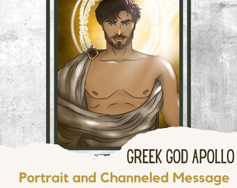 Apollo - Greek God - Digital Portrait and Channeled Message