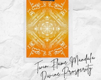 Twin Flame Activation Mandala - Divine Prosperity