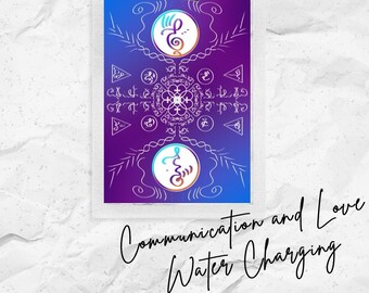 Communication and Love Water Charging Template