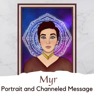 Myr, Daughter of Jesus - Portrait Digital Art with Channeled Message | Ascended Master | Printable Art | Holy Family