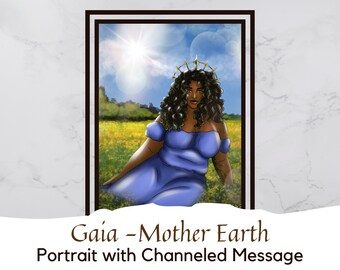 Gaia - Mother Earth | Gaia Series | Instant Download | Channeled Message | Connect with the Elementals | Digital Art