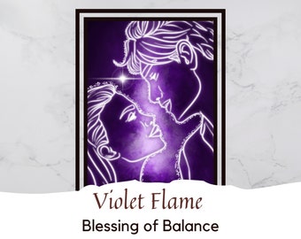 Violet Flame Blessing of Balance - Digital Art