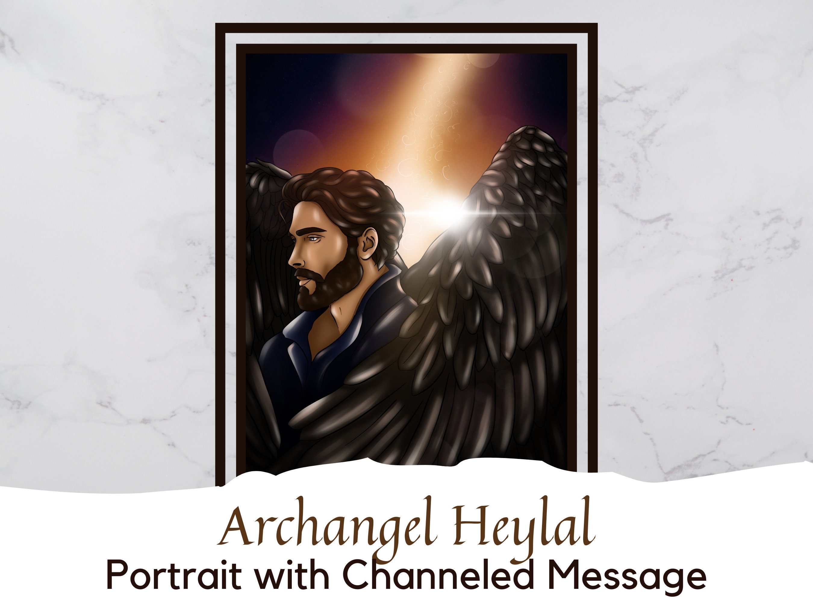 Archangel Heylal - Digital Portrait With Channeled Message