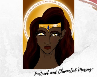 Goddess Sekhmet - Digital Portrait and Channeled Message