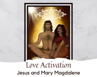 Activación del Amor de Yeshua y María Magdalena (Arte Digital) / Arte Imprimible / Sexualidad Sagrada / Descarga Instantánea / Impresión