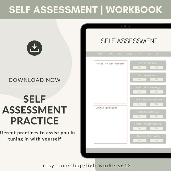 Self Assessment Alchemy Workbook | Lightworker Practice | Self-Love Workbook | Digital Download | Immeadiate Access | PDF