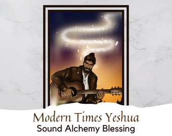 Bendición de alquimia sonora de los tiempos modernos Yeshua y retrato PDF / Descarga instantánea