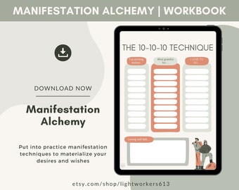 Manifestation Alchemy Workbook | Manifestation Practice | Digital Download | Digital Workbook | Immediate Access | PDF