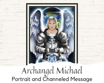Archangel Michael - Angelic Art | Digital Portrait + Channeled Message | Saint Michael the Archangel