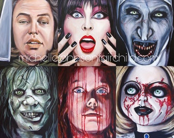 Women of Horror Art Print: Signed 11x14" Paper Print