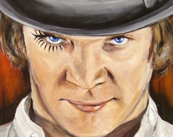 Alex DeLarge A Clockwork Orange 11x"x14" signed Fine Art Print Malcom McDowell Stanley Kubrick British Punk Pop Art