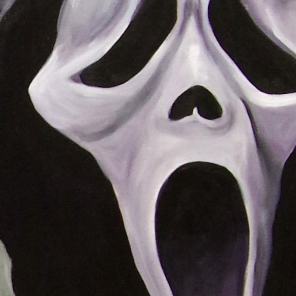 Ghost Face 11"x14" signed Fine Art Print Scream Wes Craven Scary Movie Neve Campbell Ghost Mask Serial Killer