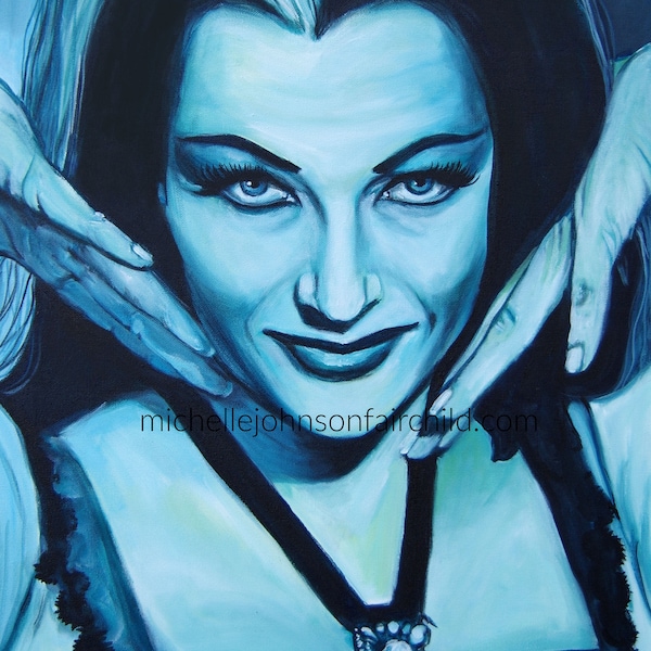 Lily Munster 11"x14" artist signed Fine Art Print Addams Family Classic TV Horror