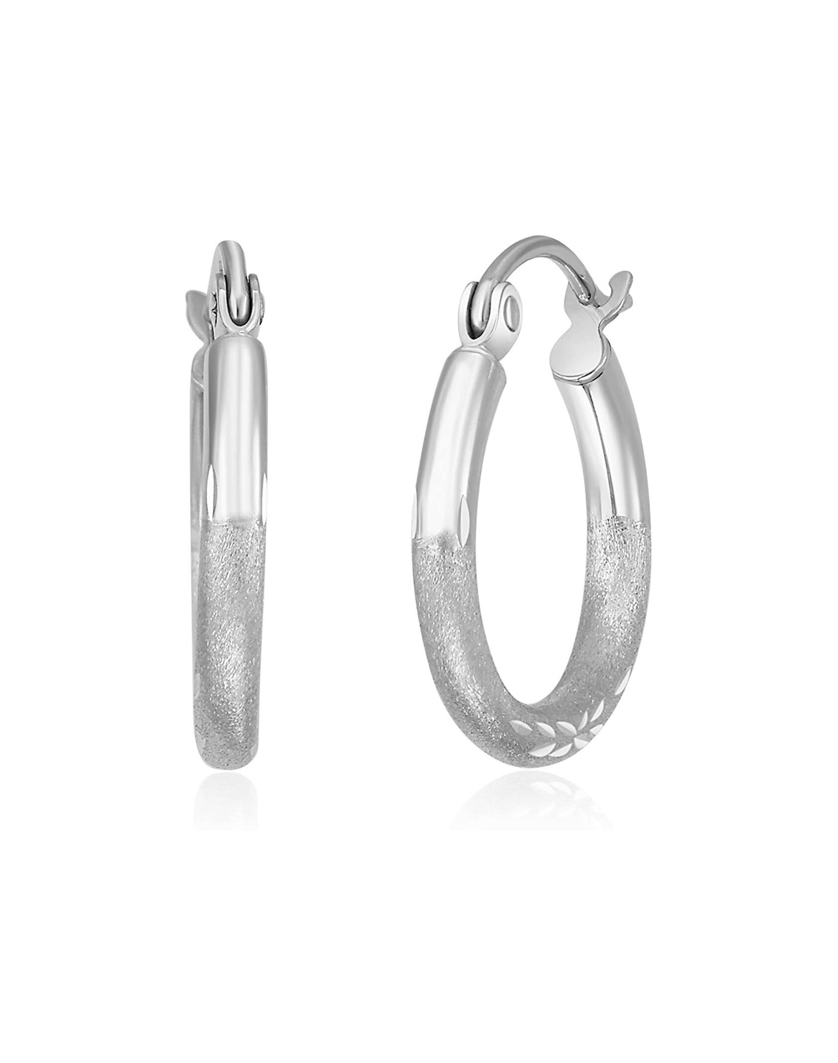 13mm Gold Hoop Earrings Etsy