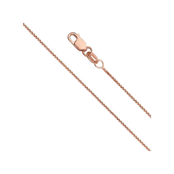 Wellingsale 14k Yellow OR White Gold Solid 1.5mm Flat Open wheat Chain Necklace with Lobster Claw Clasp Wellingsale 14k Yellow OR White Gold Solid 1.5mm Flat Open wheat Chain Necklace with Lobster Claw Clasp