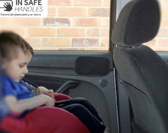 Protectores de manijas de puertas de coche a prueba de niños: Ajuste universal, negros