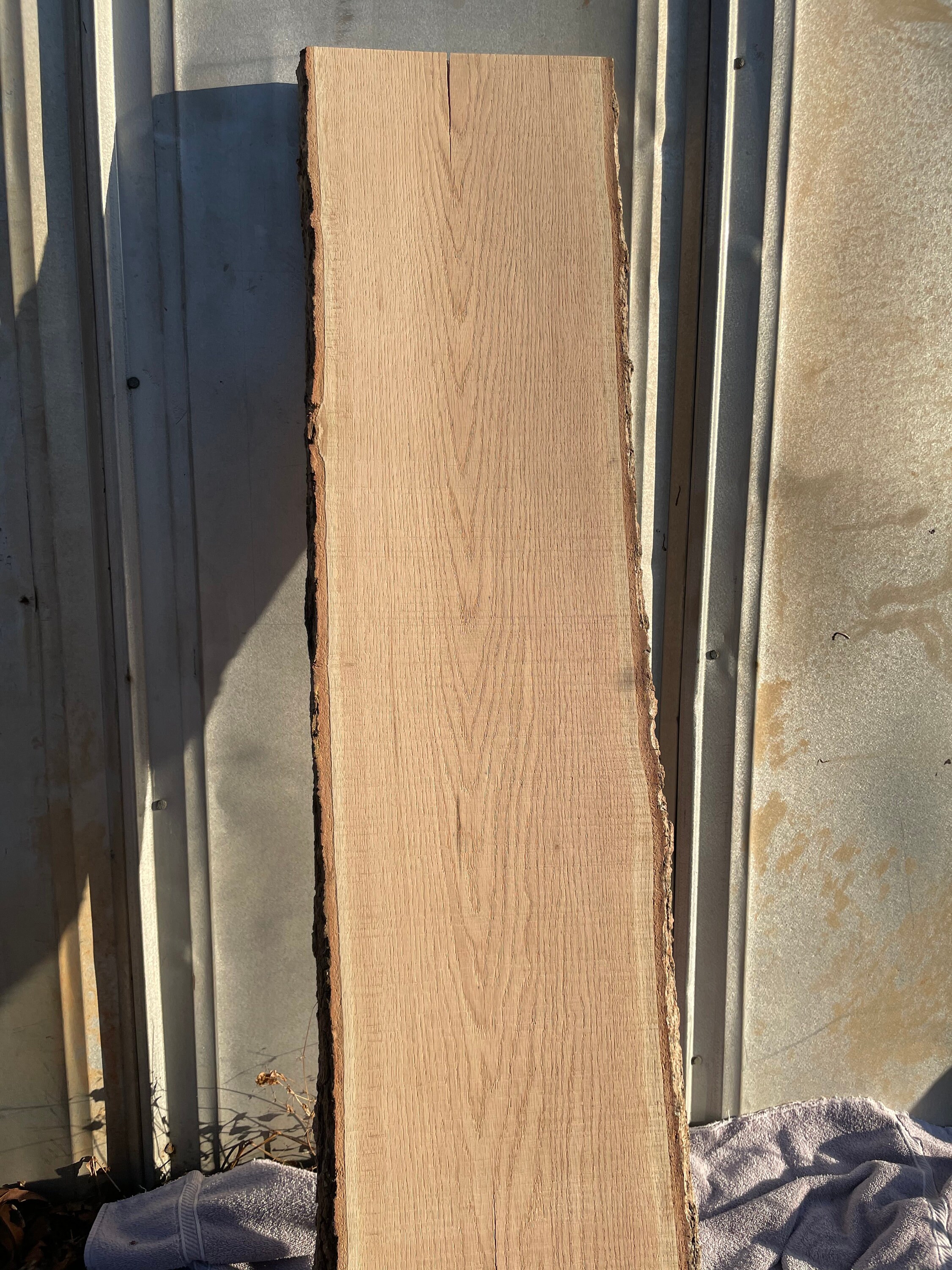 Live Edge Red Oak Slab Etsy