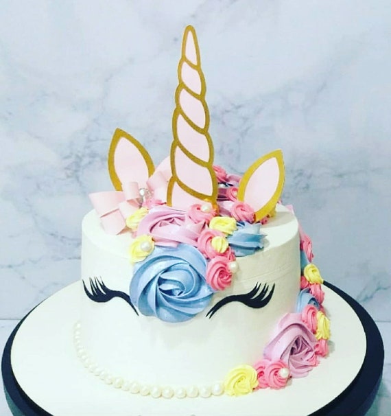 10-printable Unicorn Cake Topper Personalized Unicorn - Etsy