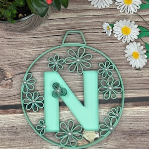 6inch Unique handcrafted quilled paper Christmas ornaments. Initial paper quilling. Personalized Xmas gifts. Quilling Christmas hanging