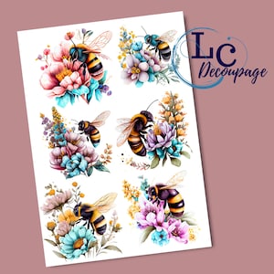 Proyecto DIY con papel de arroz para decoupage, papel de arroz impreso para decoupage, material para manualidades para decoración del hogar o arte, papel de arroz para manualidades y técnicas mixtas.
