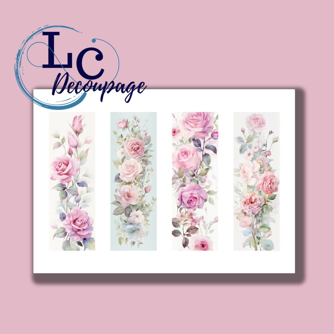 Decoupage Rice Paper, Bookmark Design, Decoupage Paper, Decorative ...